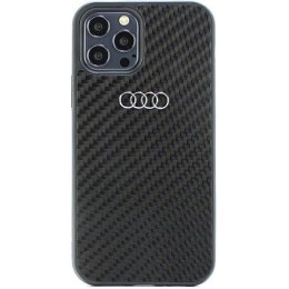 Etui Audi Carbon Fiber na iPhone 12 / iPhone 12 Pro - czarne