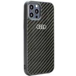 Etui Audi Carbon Fiber na iPhone 12 / iPhone 12 Pro - czarne