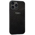 Etui Audi Carbon Fiber na iPhone 13 Pro Max - czarne