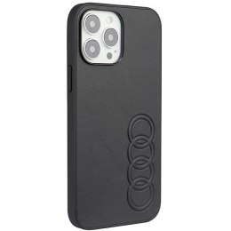 Etui Audi Synthetic Leather na iPhone 13 Pro Max - czarne