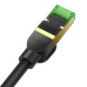 Baseus szybki kabel sieciowy RJ-45 cat.8 40Gbps 10m pleciony- czarny