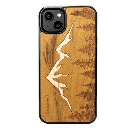 Etui Bewood Góry Imbuia drewniane na iPhone 15 Plus - jasnobrązowe