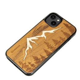 Etui Bewood Góry Imbuia drewniane na iPhone 15 Plus - jasnobrązowe