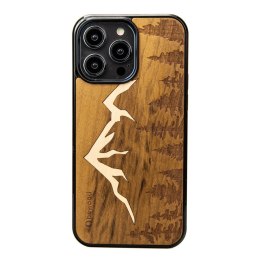 Etui Bewood Góry Imbuia drewniane na iPhone 15 Pro Max - jasnobrązowe