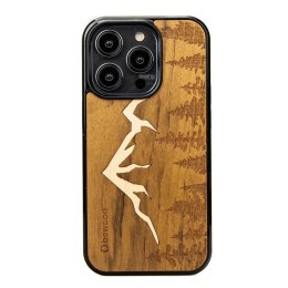 Etui Bewood Góry Imbuia drewniane na iPhone 15 Pro - jasnobrązowe