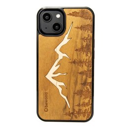 Etui Bewood Góry Imbuia drewniane na iPhone 15 - jasnobrązowe