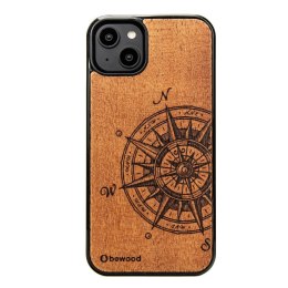 Etui Bewood Traveler Merbau drewniane na iPhone 15 Plus - jasnobrązowe