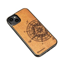 Etui Bewood Traveler Merbau drewniane na iPhone 15 Plus - jasnobrązowe