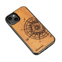 Etui Bewood Traveler Merbau drewniane na iPhone 15 - jasnobrązowe