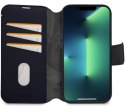 Etui Decoded Detachable Wallet Case skórzane z MagSafe z klapką do iPhone 13 / 14 - granatowe