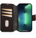 Etui Decoded Detachable Wallet Case skórzane z MagSafe z klapką do iPhone 14 Plus - brązowe