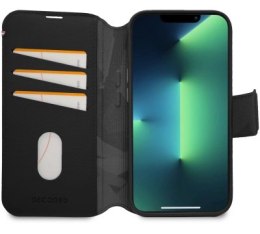 Etui Decoded Detachable Wallet Case skórzane z MagSafe z klapką do iPhone 14 Pro - czarne