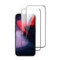 Szkło hartowane ESR Tempered Glass na iPhone 15 Pro - czarne 2 szt.