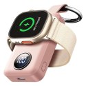 Powerbank Joyroom JR-WQW01 bezprzewodowy 2000mAh 3W do Apple Watch - różowy