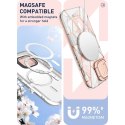 Etui Supcase Cosmo Mag z MagSafe na iPhone 15 - różowy marmur