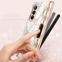 Etui Supcase Cosmo Pen na Samsung Galaxy Z Fold 5 - różowy marmur