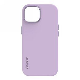 Etui Decoded Silicone Case silikonowe z MagSafe do iPhone 15 - lawendowe