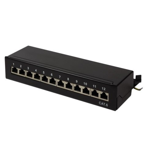 LogiLink Patch panel stacjonarny LogiLink NP0017 12x RJ45 kat.6 ekranowany