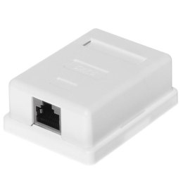 NETRACK Gniazdo kompletne natynkowe 1 x RJ45 8p8c FTP kat. 6 LSA Netrack