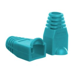 NETRACK Osłonka na wtyk RJ45 8p zielona (100 szt) Netrack