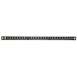 NETRACK Patch panel 19'' Netrack 24-porty kat. 5e FTP, 0,5U z półką