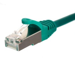 NETRACK Patchcord RJ45, Netrack osłonka zalewana, kat. 5e FTP/STP, 0,25m zielony