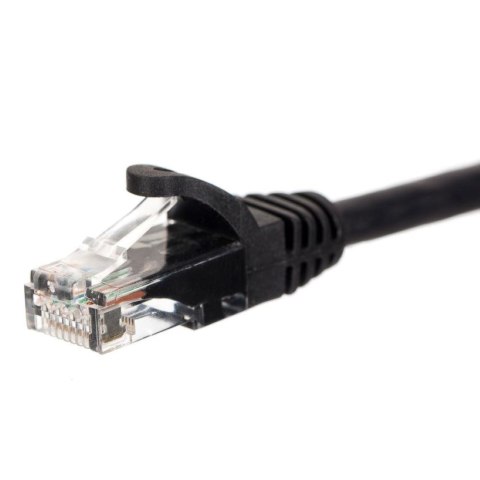 NETRACK Patchcord RJ45, Netrack osłonka zalewana, kat. 5e FTP/STP, 2m czarny