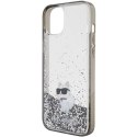 Etui Karl Lagerfeld Liquid Glitter Choupette do iPhone 15 Plus - przezroczyste