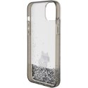 Etui Karl Lagerfeld Liquid Glitter Choupette do iPhone 15 Plus - przezroczyste