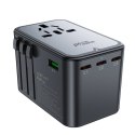 Adapter ładowarka podróżna Acefast Z1 GaN 75W PD 3x USB-C 2x USB-A - czarny