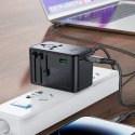 Adapter ładowarka podróżna Acefast Z1 GaN 75W PD 3x USB-C 2x USB-A - czarny