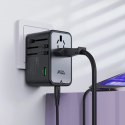 Adapter ładowarka podróżna Acefast Z1 GaN 75W PD 3x USB-C 2x USB-A - czarny