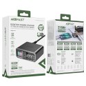 Wielofunkcyjny adapter Acefast Z4 PD 218W GaN 3 x USB-C + USB-A z 4 portami - szary