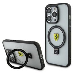 Etui Ferrari Ring Stand 2023 Collection MagSafe na iPhone 15 Pro Max - czarne