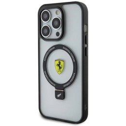 Etui Ferrari Ring Stand 2023 Collection MagSafe na iPhone 15 Pro Max - czarne