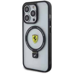 Etui Ferrari Ring Stand 2023 Collection MagSafe na iPhone 15 Pro Max - przezroczyste