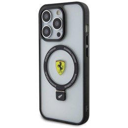 Etui Ferrari Ring Stand 2023 Collection MagSafe na iPhone 15 Pro - przezroczyste