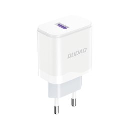 Ładowarka Dudao A20EU sieciowa USB-A 18W - biała + kabel USB-A - Lightning