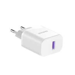 Ładowarka Dudao A20EU sieciowa USB-A 18W - biała + kabel USB-A - micro USB