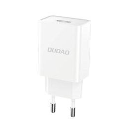 Ładowarka sieciowa Dudao A4EU USB-A 2.1A - biała + kabel USB-A - USB-C