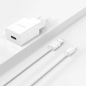 Ładowarka sieciowa Dudao A4EU USB-A 2.1A - biała + kabel USB-A - micro USB