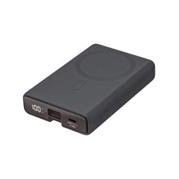 Powerbank Joyroom JR-PBM01 magnetyczny 10000mAh 20W z podstawką + kabel Lightning - USB-C - czarny