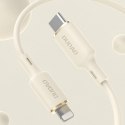 Kabel 3w1 Dudao L7SE USB-A - USB-C / Lightning / micro USB 66W 1.2m - beżowy