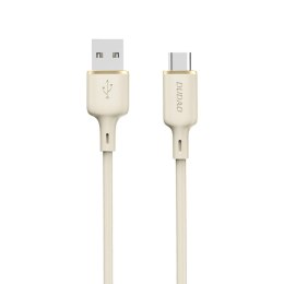 Kabel Dudao L7SC USB-A - USB-C 5A 1m - beżowy