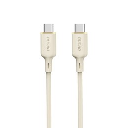 Kabel Dudao L7SCC USB-C - USB-C 100W 1m - beżowy