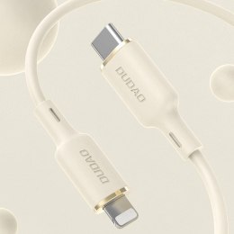 Kabel Dudao L7SCL USB-C - Lightning 30W 1m - beżowy