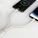 Kabel Dudao L7SCL USB-C - Lightning 30W 1m - beżowy