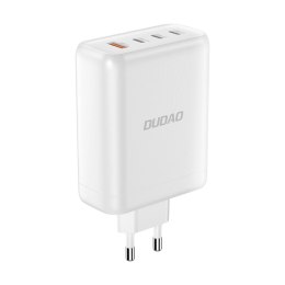 Ładowarka sieciowa GaN Dudao A140EU USB-A / 3xUSB-C PD 140W - biała