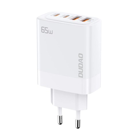 Ładowarka sieciowa GaN Dudao A65EU 2xUSB-A / 2xUSB-C PD 65W - biała