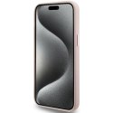 Etui Karl Lagerfeld Silicone Choupette Metal Pin na iPhone 15 Pro Max - różowe